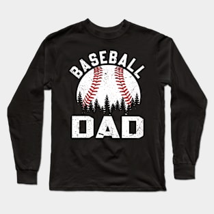 baseball dad Long Sleeve T-Shirt